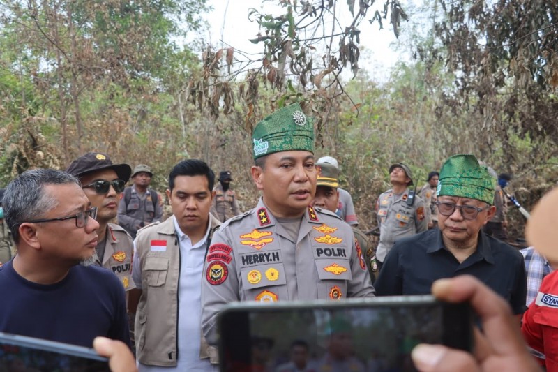Karhutla Dumai Mulai Terkendali, Kapolda Tekankan Kolaborasi Lintas Sektor