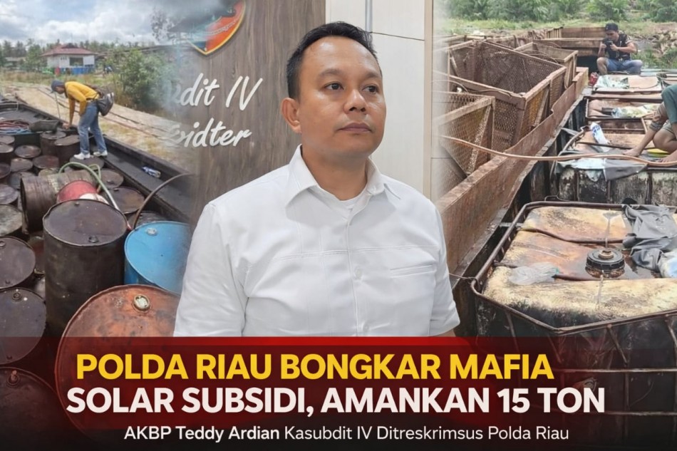 Mafia Solar Subsidi Dibongkar, Polda Riau Amankan 15 Ton BBM dari Inhil dan Pelalawan