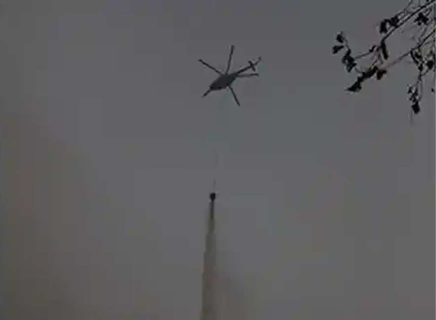 Pemadaman Karhutla Riau Jalur Udara, Helikopter MI-8 Turun di Bengkalis