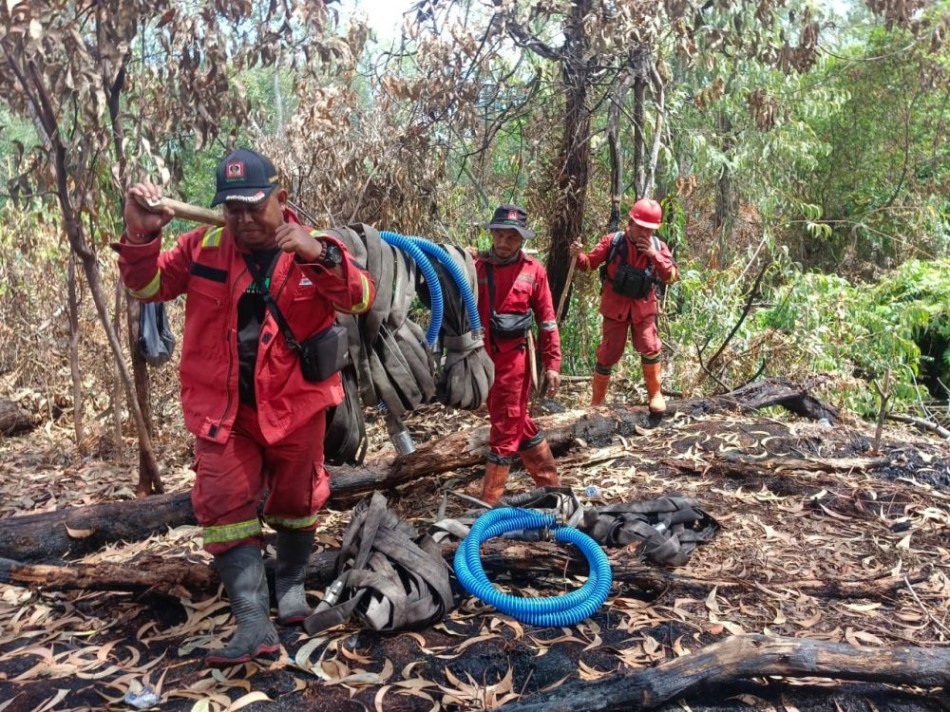 Karhutla Tuntas Padam, Manggala Agni Mulai Tarik Pasukan dari Pulau Bengkalis