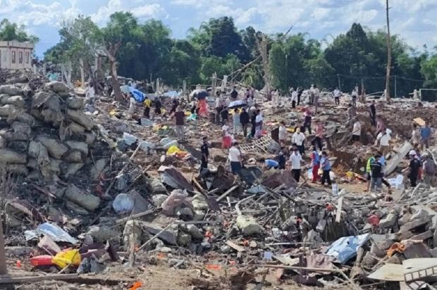 Ledakan Dahsyat Hancurkan Desa di Perbatasan Myanmar-China, 55 Orang Tewas dan Puluhan Terluka