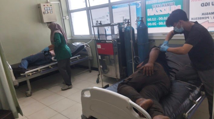 Penembakan dan Pembacokan Gegerkan Inhu, Lima Karyawan Perusahaan Sawit Dilarikan ke RS