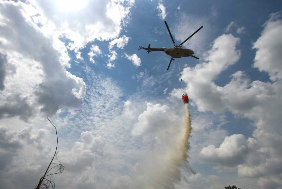 Antisipasi Karhutla Meluas, Helikopter Water Bombing Tambahan Segera Tiba di Riau