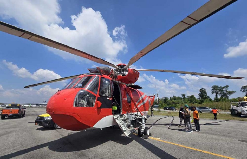 Tak Mau Kecolongan Asap, Helikopter Water Bombing Bantuan BNPB Tiba di Riau