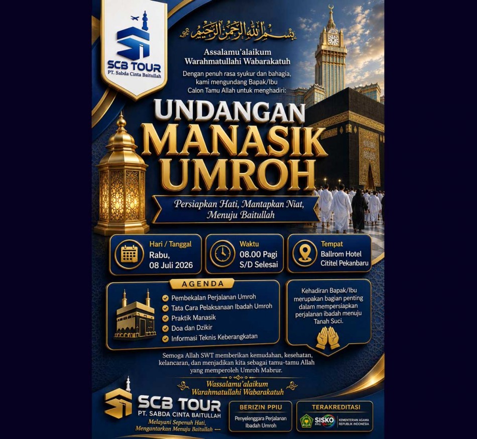 Jelang Keberangkatan, PT Sabda Cinta Baitullah Siapkan Manasik Umrah untuk Calon Jemaah