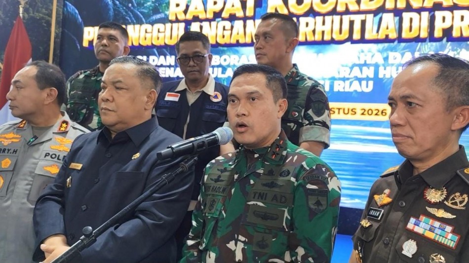 Riau Belum Aman dari Karhutla, Pangdam: 110 Perwira Pusat Dikerahkan Perkuat Pencegahan