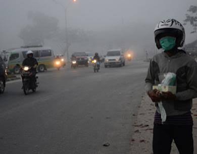 2.670 Warga Pekanbaru Terdampak Kabut Asap, 2.414 Terserang ISPA