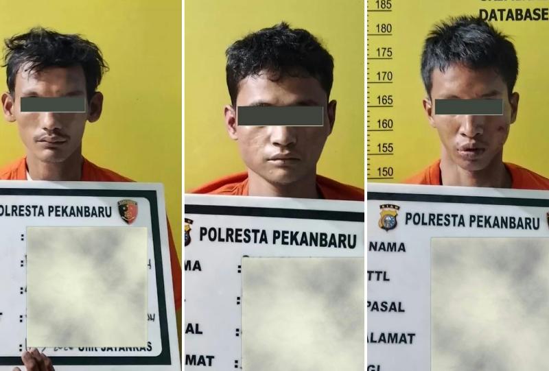 Komplotan Pencuri Panel PJU Pekanbaru Digulung: Tiga Ditangkap, 1 Pelaku Masih Buron
