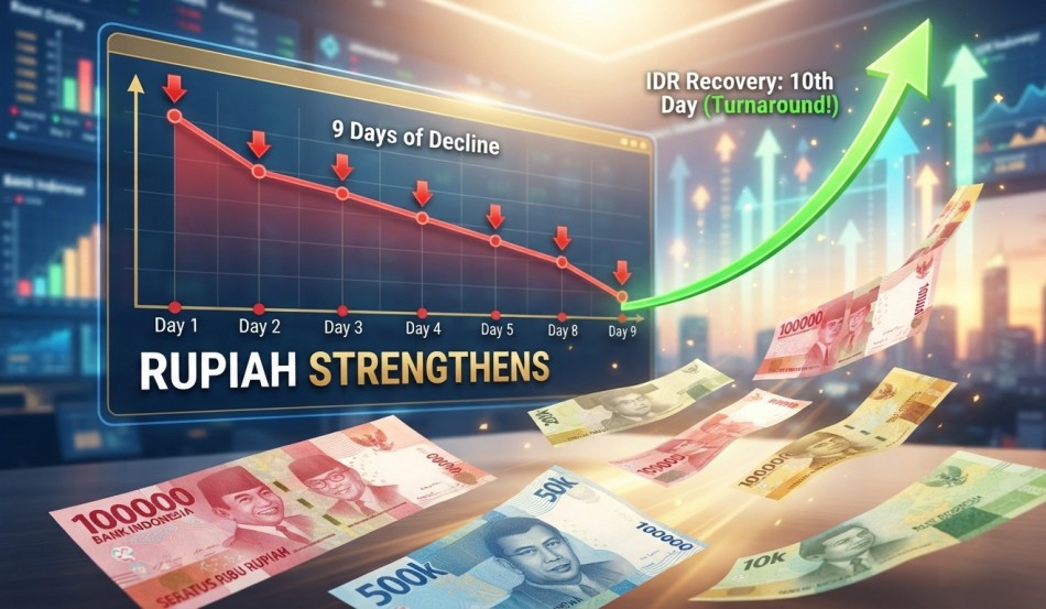 Sembilan Hari Tertekan, Rupiah Akhirnya Bangkit ke Rp17.818 per Dolar AS