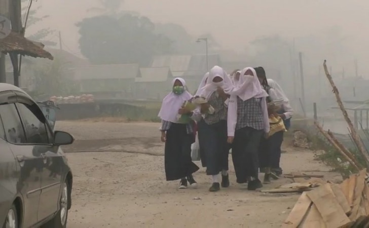 Kabut Asap Belum Aman, Sekolah di Kuansing Kembali Terapkan PJJ hingga Jumat