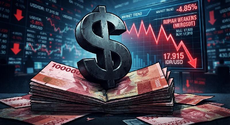 Harga Minyak Melonjak, Rupiah Kembali Melemah ke Rp17.915