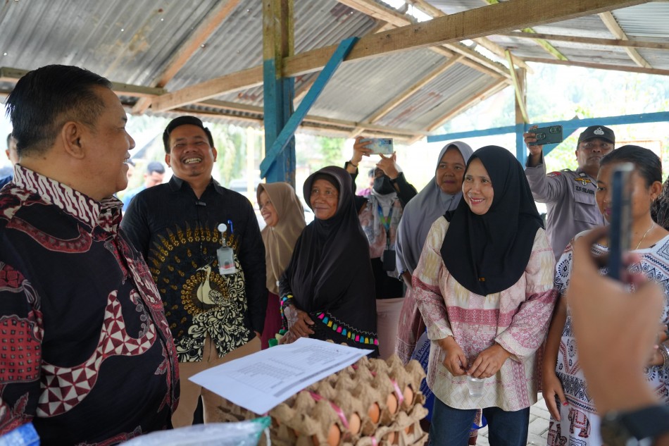 Plt Gubernur Riau Langsung Meninjau Pasar Murah di Melebung