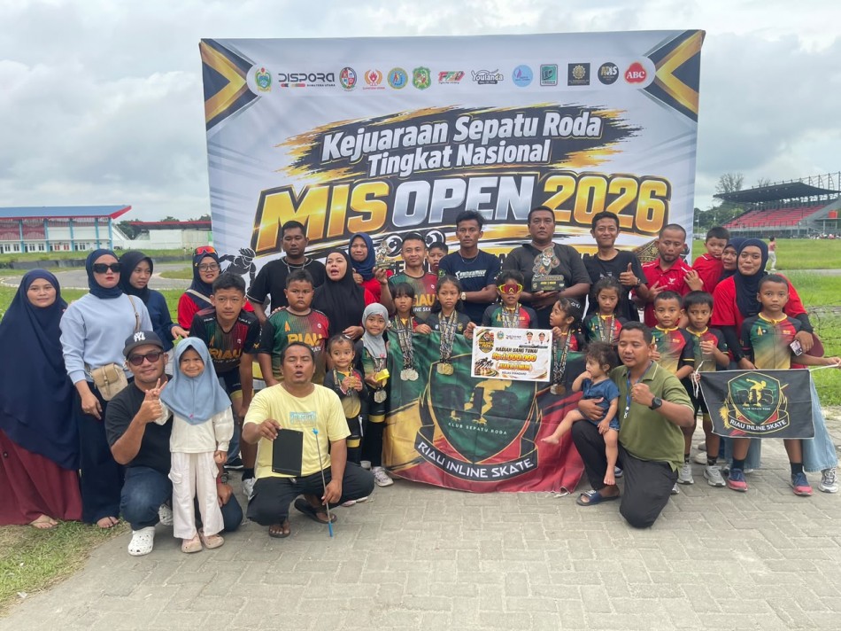 Atlet Sepatu Roda Pekanbaru Borong 54 Medali di MIS Open 2026