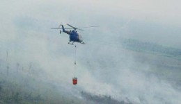 Update Karhutla Riau: Pemprov Ajukan Tambahan Helikopter Water Bombing