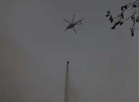 Pemadaman Karhutla Riau Jalur Udara, Helikopter MI-8 Turun di Bengkalis