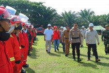 Apel Siaga Karhutla di Kandis, Kapolres Siak Ancam Tindak Tegas Perusahaan Pembakar Lahan