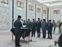 Bupati Ahmad Yuzar Lantik Pimpinan BAZNAS Kampar Periode 2026-2031