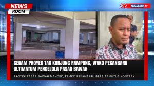 Revitalisasi Pasar Bawah Mangkrak, Wali Kota Pekanbaru Ancam Putus Kontrak