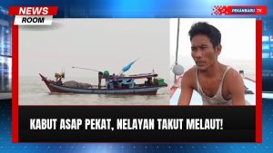 Kabut Asap Tebal di Rohil, Jarak Pandang Nelayan Hanya 100 Meter