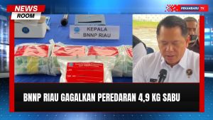 BNNP Riau Gagalkan Peredaran 4,9 Kg Sabu Senilai Rp7 Miliar