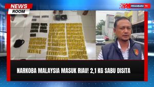 Jaringan Narkoba Malaysia Dibongkar di Pekanbaru, 2,1 Kg Sabu Disita